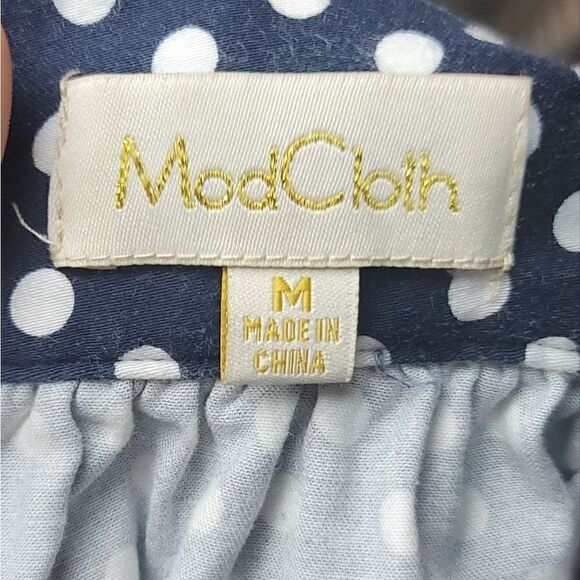 MOD CLOTH Retro Style polka dot Skirt - Picture 7 of 8